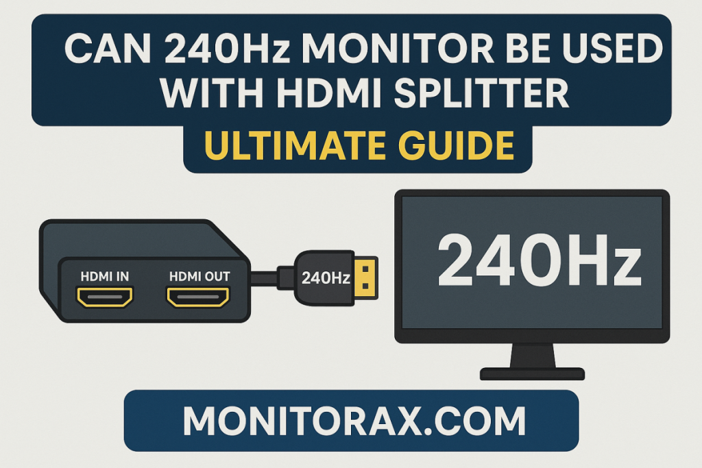 Can 240Hz Monitor Be Used With HDMI Splitter: Ultimate Guide
