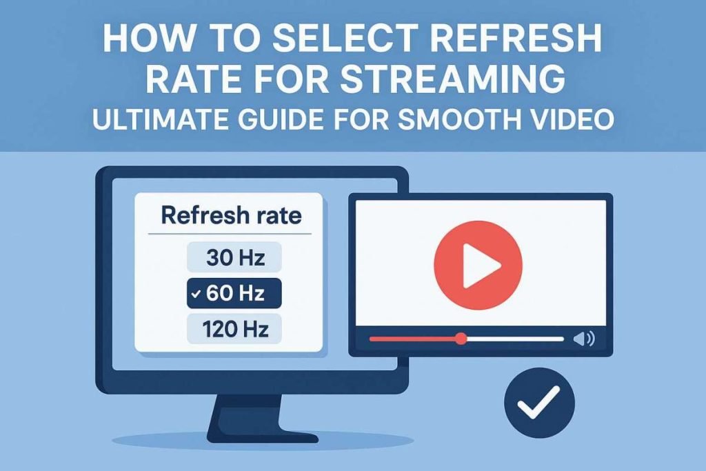 How to Select Refresh Rate for Streaming