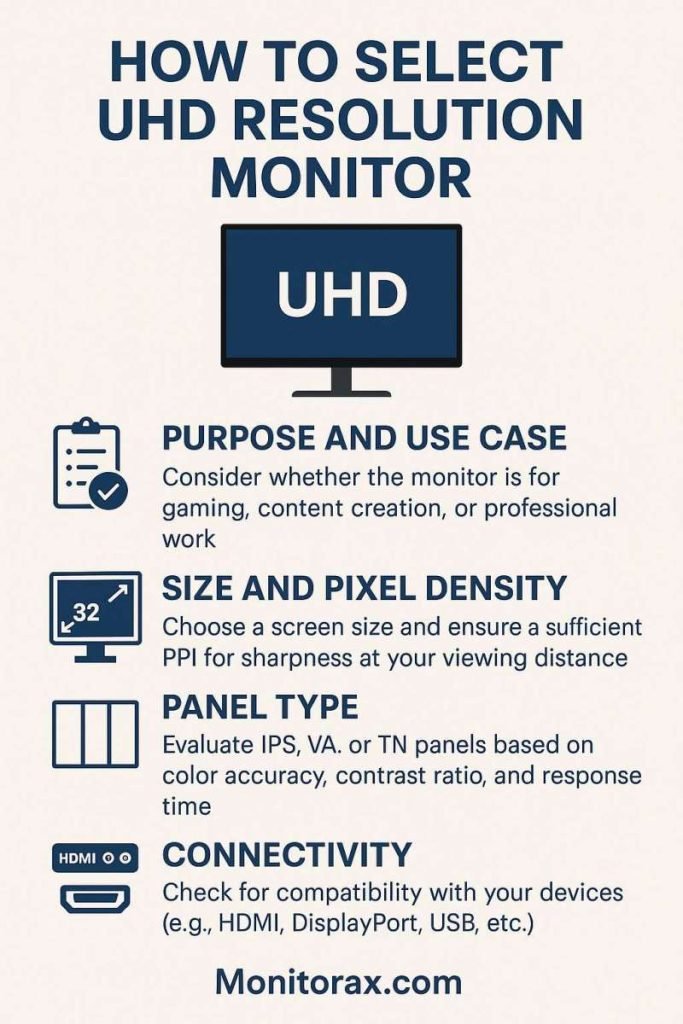 How to Select UHD Resolution Monitor