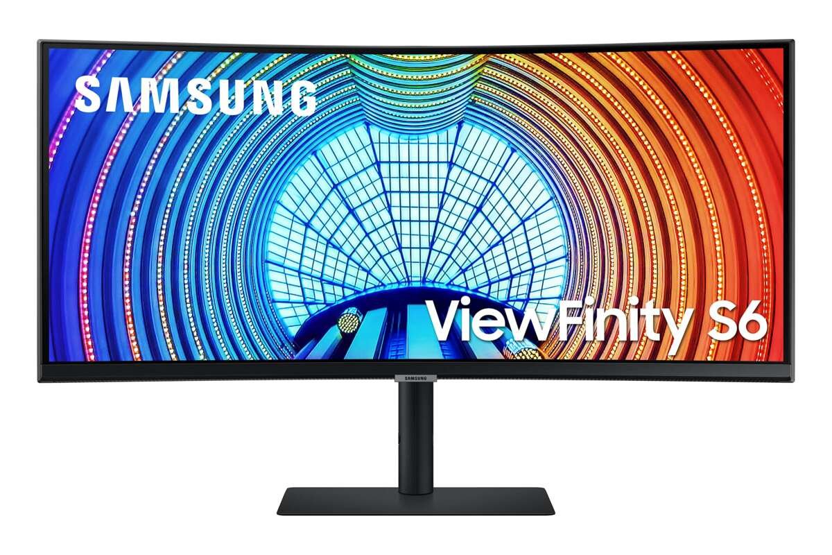 SAMSUNG Viewfinity S65UA Series 34-Inch Ultrawide QHD Curved Monitor, 100Hz, USB