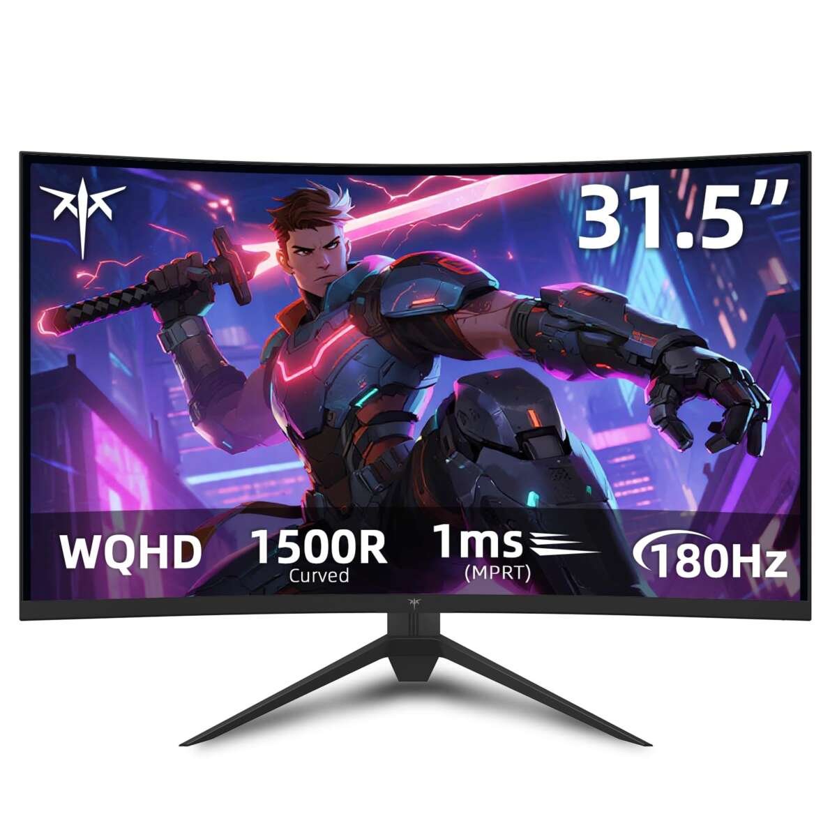 KTC 32 inch Curved Gaming Monitor, 180Hz 1ms MPRT, 2K 1440P 144Hz Monitor, 1500R