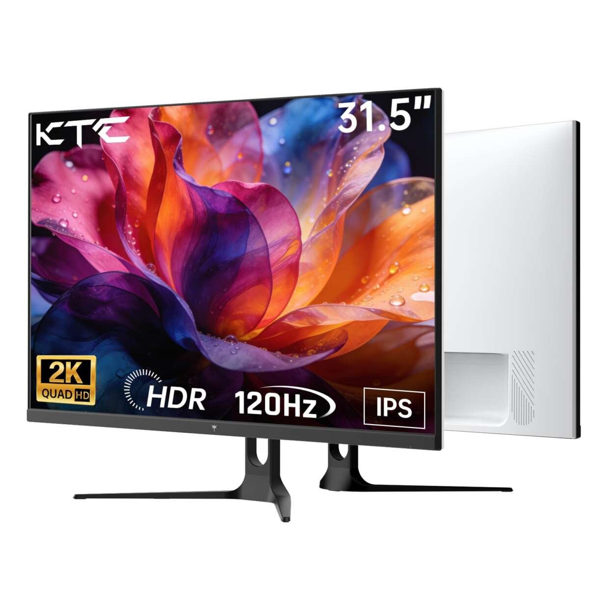 KTC 32 Inch 2K Computer Monitor, QHD  120Hz Monitor with IPS Panel, Adaptive Syn