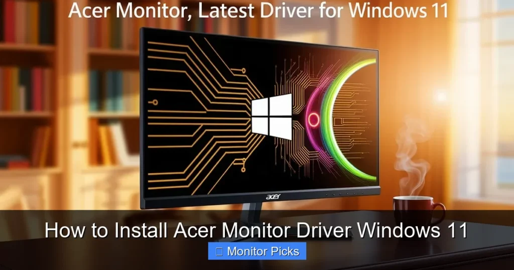 How to Install Acer Monitor Driver Windows 11