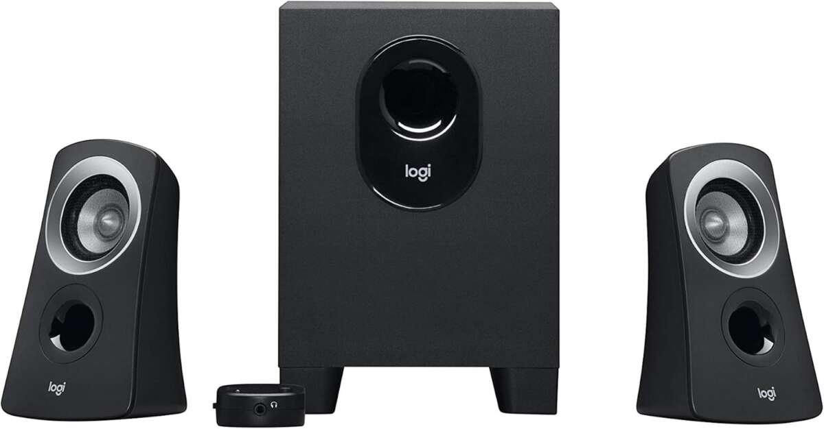 **Logitech Z313 2.1 Multimedia Speaker System with Subwoofer, 50W Peak