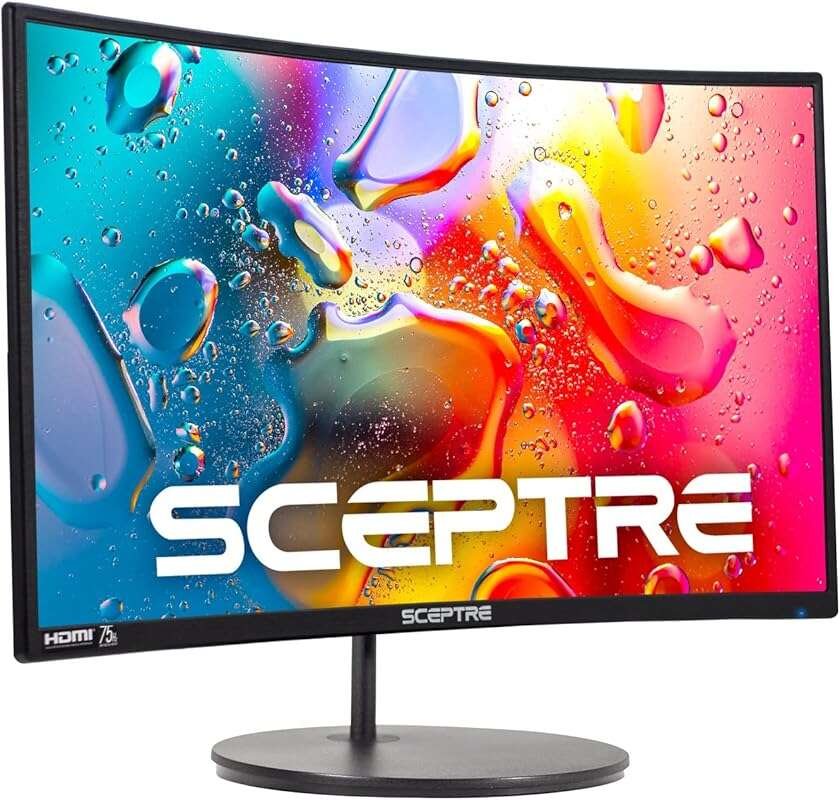 Sceptre 24-inch Curved Gaming Monitor: 1080p, R1500, 98% sRGB, Dual HD