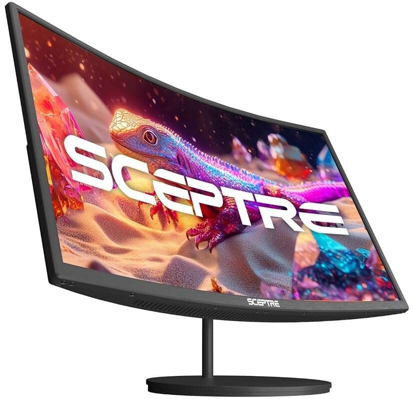 Sceptre 27-inch Curved 1080p Monitor: 100Hz, 99% sRGB, Built-in Speake