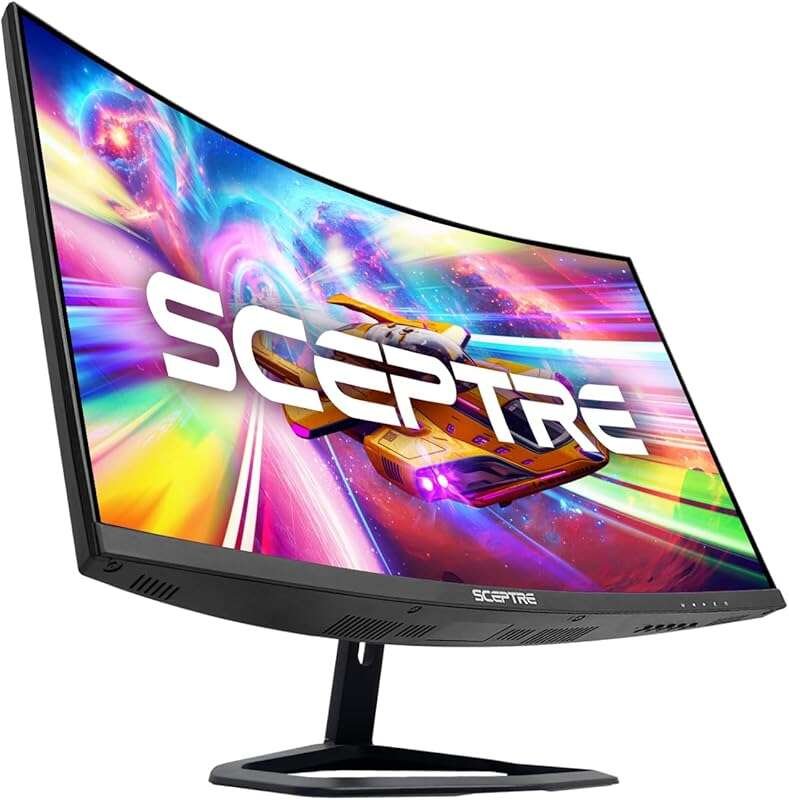 Sceptre 27-inch Curved Gaming Monitor, 240Hz, 1ms, 99% sRGB, DisplayPo