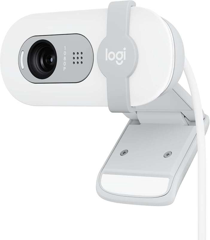 Logitech Brio 100 Full HD Webcam with Auto-Light and Privacy Shutter f
