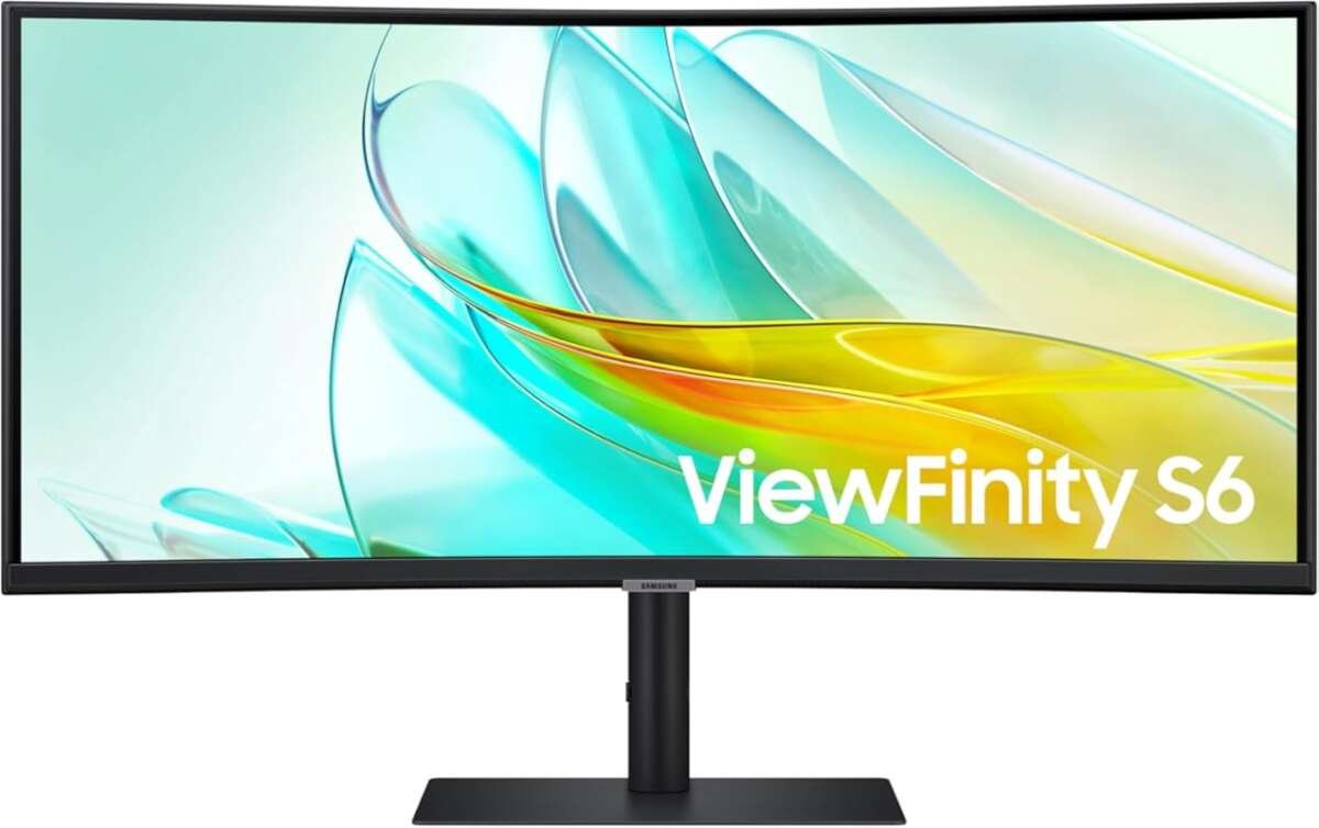 Samsung 34” ViewFinity S65UC Curved Monitor: Ultra-WQHD, 100Hz, USB-C,
