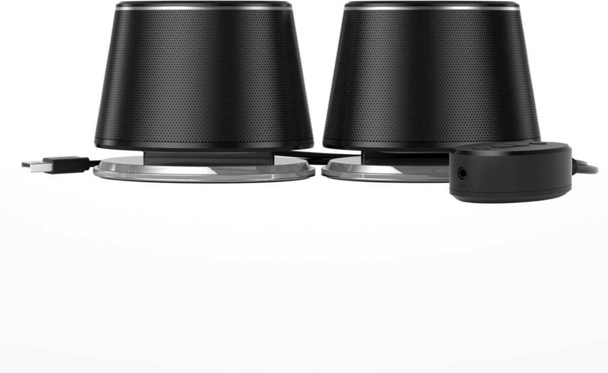 Amazon Basics Bluetooth Computer Speakers: USB Powered, LED Lighting, 