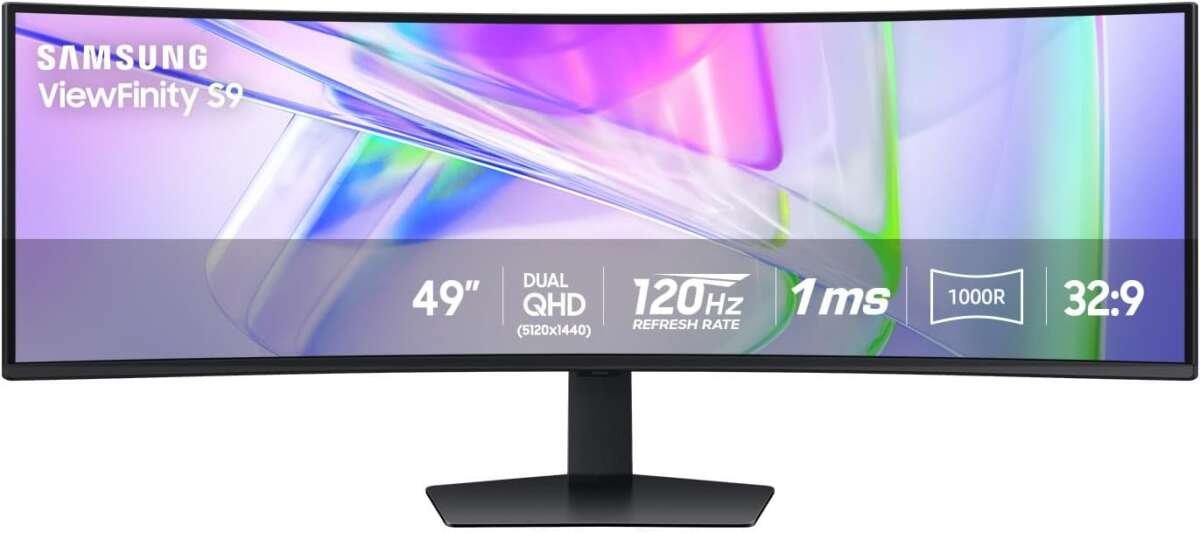 Samsung 49-inch Business Curved Ultrawide QHD Monitor: USB-C, 120Hz, H