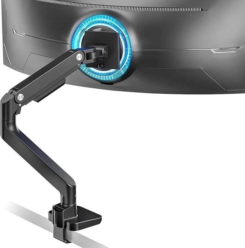 ARES WING Ultrawide Monitor Arm: Heavy Duty Gas Spring Mount for 17-49