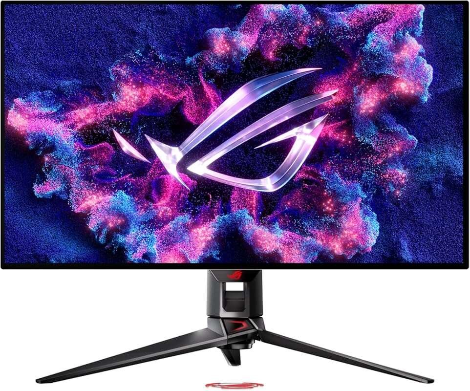 ASUS ROG Swift 32” 4K OLED Dual Mode 240Hz/480Hz Gaming Monitor, 0.03m