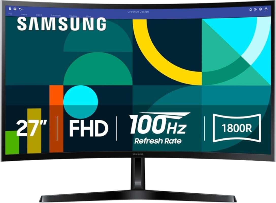 Samsung 27-inch FHD 1800R Curved Monitor with 100Hz and Game Mode