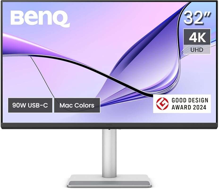BenQ MA320U 32-Inch 4K Monitor with Dual USB-C 90W PD, Mac Color Match