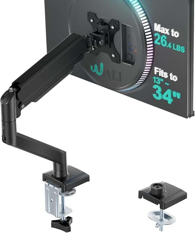 WALI Single Monitor Mount for 13-34