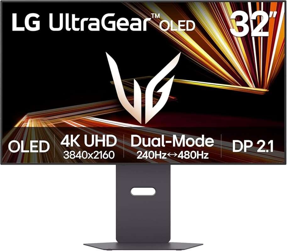LG 32GX870A-B 32-inch Ultragear 4K OLED Gaming Monitor, 240Hz, 0.03ms,