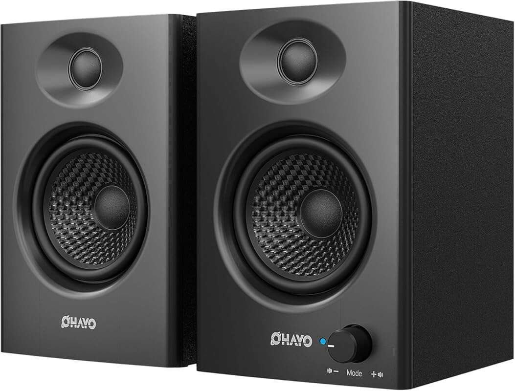 OHAYO 60W Active Bluetooth 5.3 Stereo Computer Speakers, AUX RCA USB I