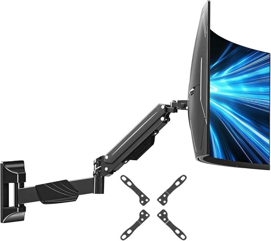 MOUNTUP Heavy Duty Wall Mount for 22-43 Inch Curved Ultrawide Monitors