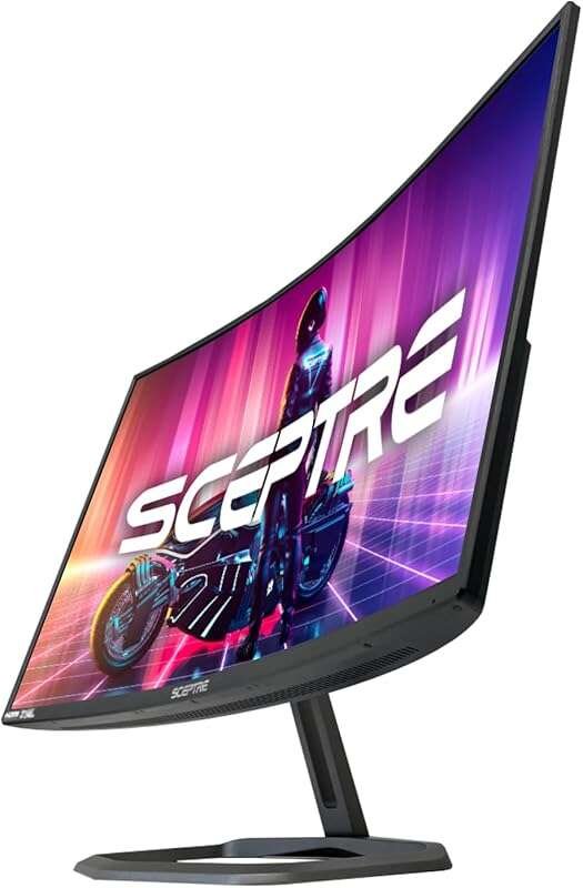 Sceptre 32-Inch Curved 240Hz Gaming Monitor, 1ms, 110% sRGB, with Buil